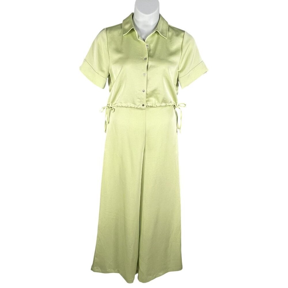 House Of Harlow 1960 NWT S Kelly Green 2 Piece Set Crop Top Wide Leg Pant Hippie